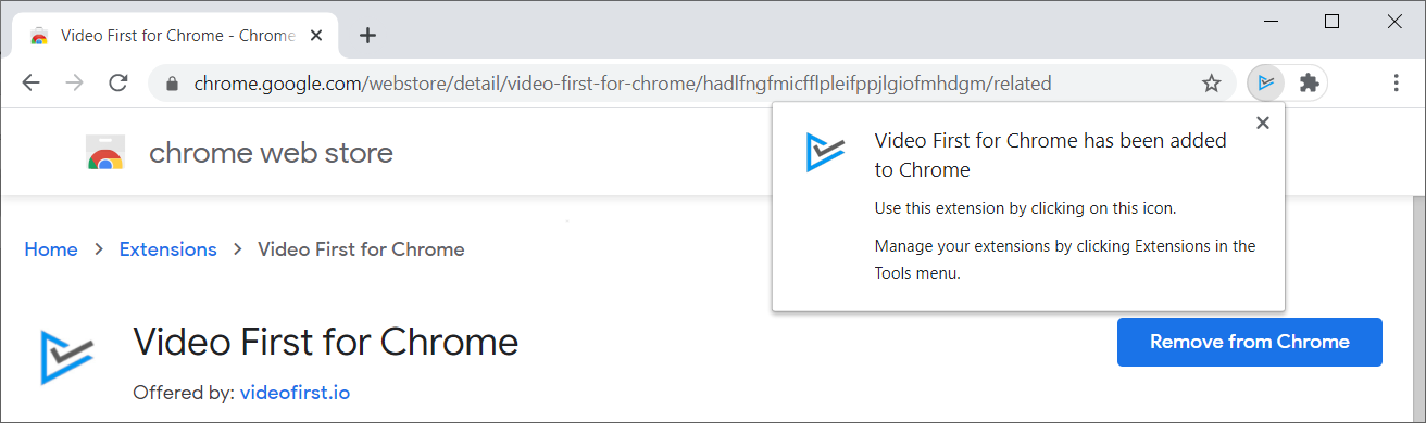 Video first for chrome 4 Video first for chrome 4